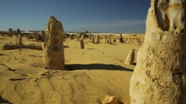 günbatımı Pinnacles çölde