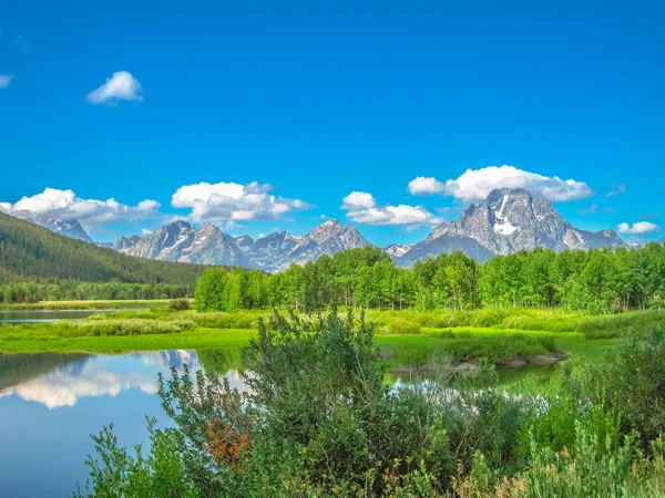 Jackson Lake v Grand Teton — Stock fotografie