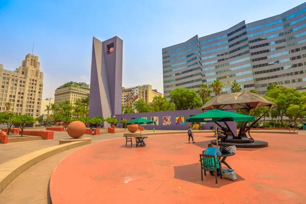 Pershing Square Bir Küçük Kentsel Kamu Park Içinde Downtown Los — Stok fotoğraf