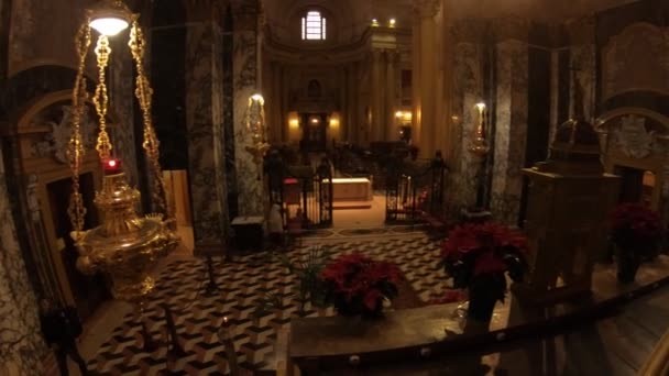 San luca kirchenaltar — Stockvideo