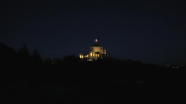 Madonna de San Luca noite — Vídeo de Stock