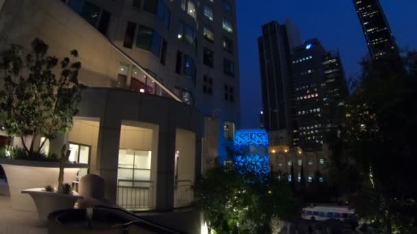 Oue Skyspace Los Angeles noite — Vídeo de Stock