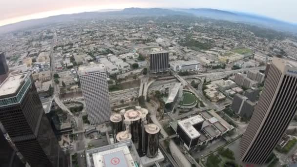 Vista superior de Los Ángeles — Vídeo de stock
