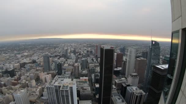 Лос-Анджелес повітряних захід сонця — стокове відео