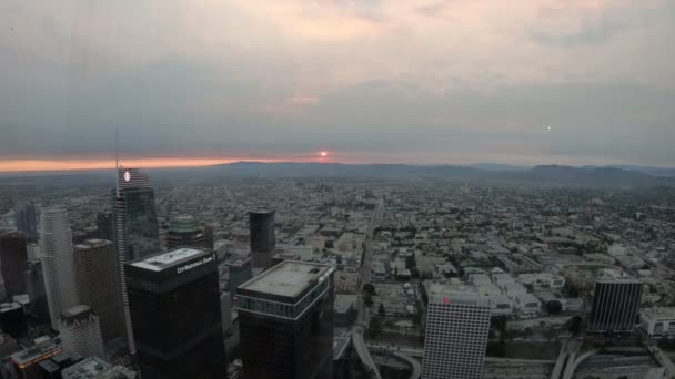 LA du centre-ville lumière du soleil — Video