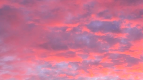 Nube roja paisaje puesta de sol fondo — Vídeo de stock