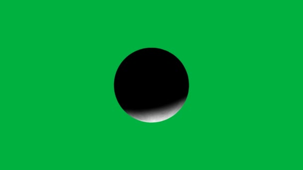 Red moon phases green background — Stock Video