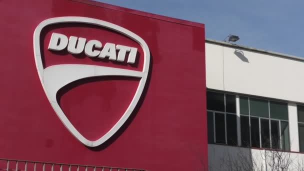 Ducati fábrica italiana — Vídeo de stock