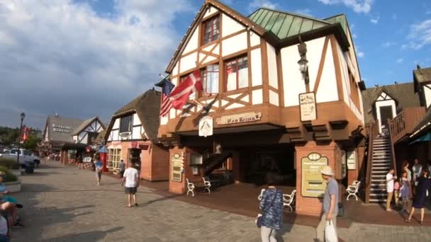 Panoráma města Solvang Kalifornie — Stock video