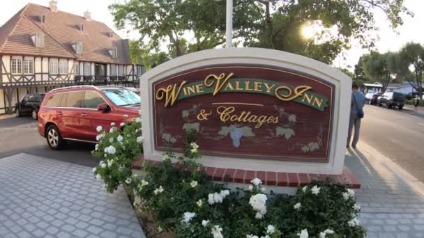 Wine Valley Inn, Solvang — Stockvideo