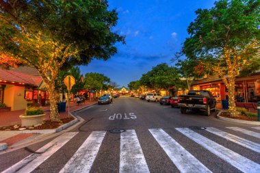 Solvang sokak görünümü gece