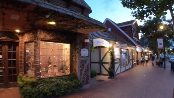 Solvang arkitekturen California — Stockvideo