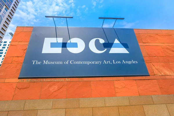 Πινακίδα MOCA Λος Άντζελες — Φωτογραφία Αρχείου