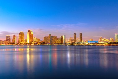 Downtown San Diego alacakaranlık