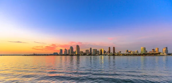 San Diego cityscape sunset — Stock Photo, Image