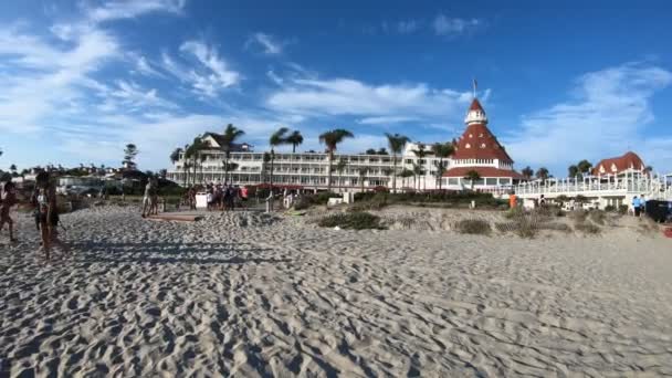 Coronado Beach otel — Stok video