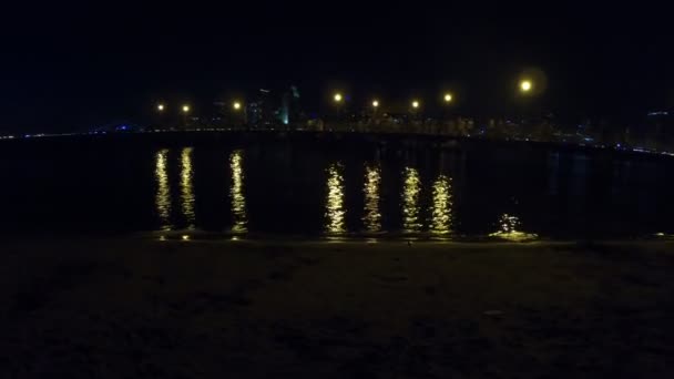 Scenic Night View Coronado Ferry Landing Coronado Island California Usa — Stock Video