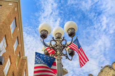 Sokak lambasının Gaslamp San Diego
