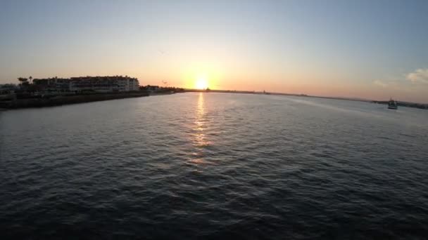 Puesta de sol del muelle de Coronado — Vídeo de stock