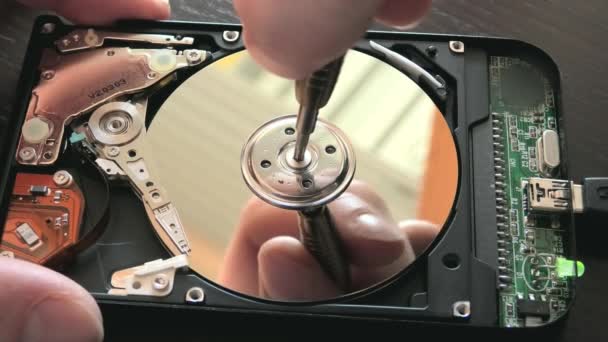 Hard disk fix — Stock Video