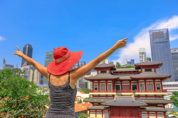 Mujer en Chinatown Singapur — Foto de Stock