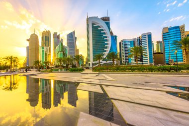 Doha West Bay yansıma