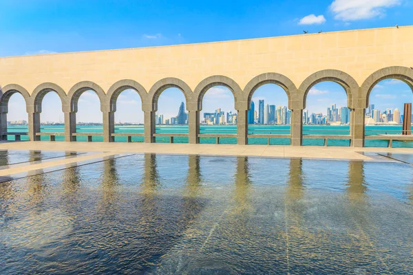 Skyline de Doha West Bay — Foto de Stock