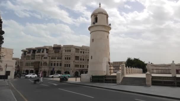 Mesquita em Souq Waqif — Vídeo de Stock