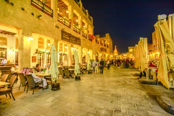Souq Waqif by night — Stock Photo, Image