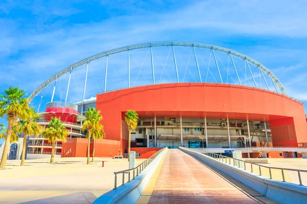 Khalifa stadion Doha entree — Stockfoto