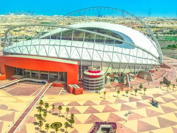 De lucht van het stadion Khalifa — Stockfoto
