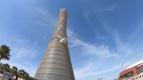 Дохийская олимпийская башня — стоковое видео