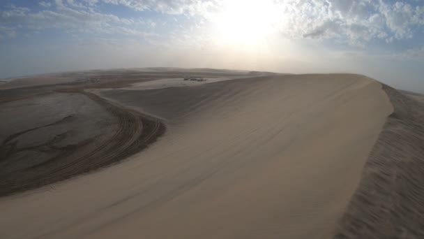 Paisaje del desierto Qatar — Vídeos de Stock