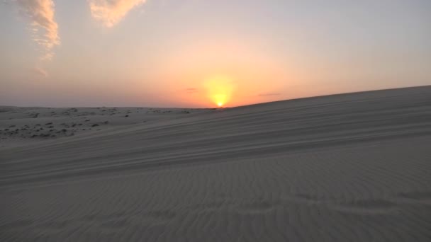 Paisagem do deserto Qatar — Vídeo de Stock