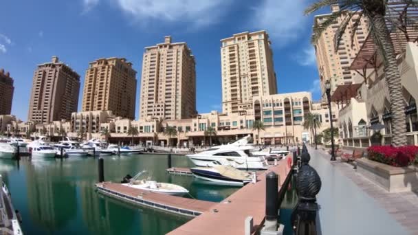 Porto Arabia Corniche — Stockvideo