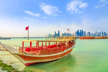 Dhow ile Doha silueti