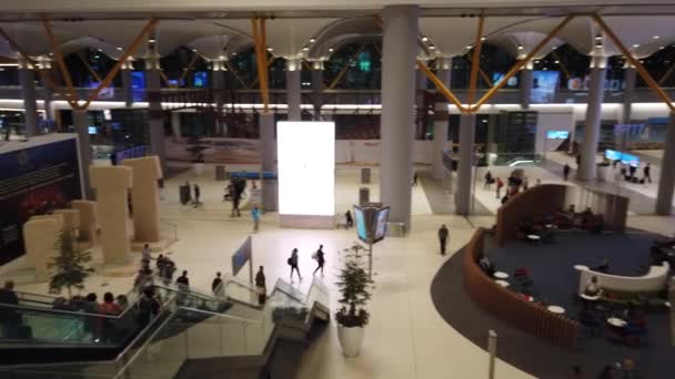 Istanbul Airport Poczekalnia sala — Wideo stockowe