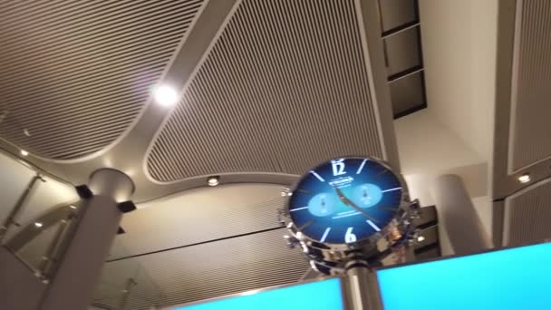 Horloge de l'aéroport Istanbul — Video