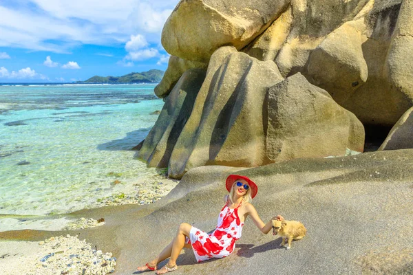 Anse Fonte dArgent Turismo — Fotografia de Stock