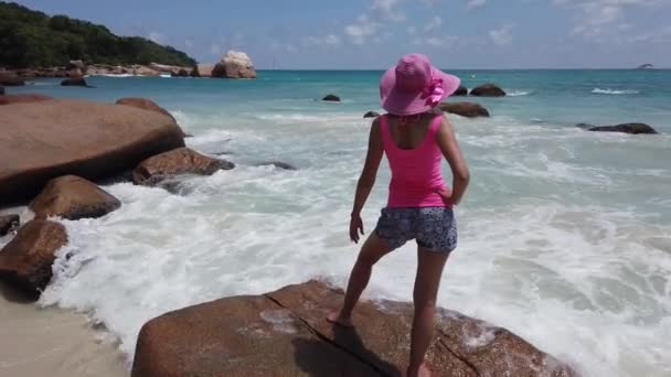 Anse Lazio Praslin gode — Video Stock