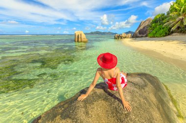 Kaynak dargent de Turist kadın