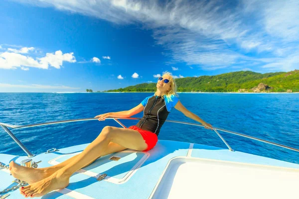 Catamaran de luxe Seychelles — Photo