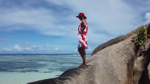 Seychellen zomer vakantie — Stockvideo
