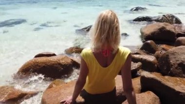 Woman at Anse La Blague