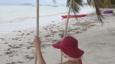 Lifestyle kadın Cote Dor 'da sallanan