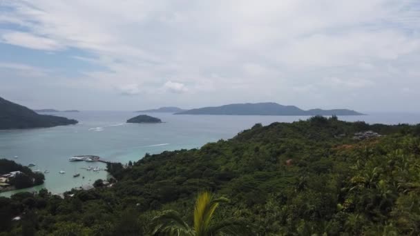 Praslin Seychellen Aussichtspunkt — Stockvideo