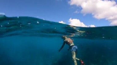 Bölünmüş görünüm Şnorkel Seyşeller