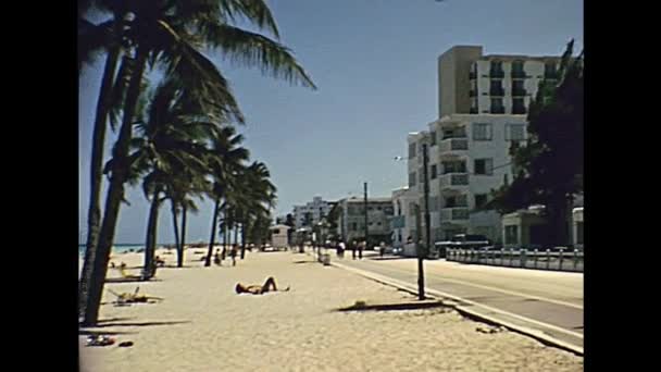 Παραλία του Μαϊάμι της δεκαετίας του 1970 — Αρχείο Βίντεο