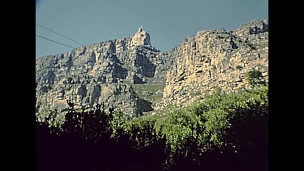 Cape Town tablo dağ teleferik — Stok video