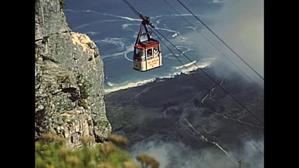 Cape Town Table Mountain linbana — Stockvideo